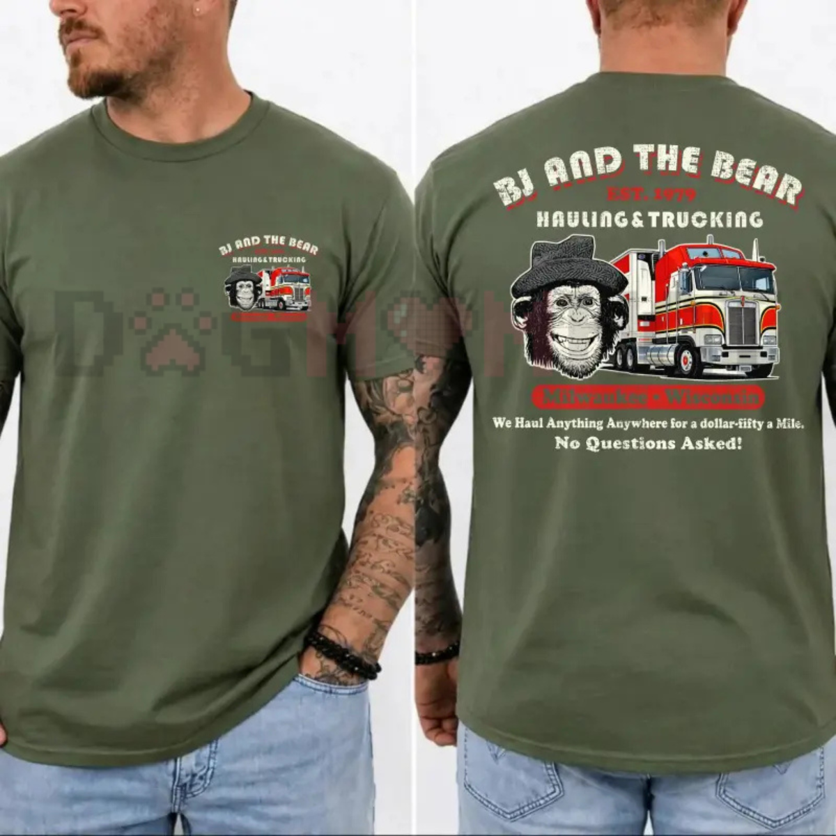 BJ and the Bear Hauling Trucking Ltd Worn-Out Tee
