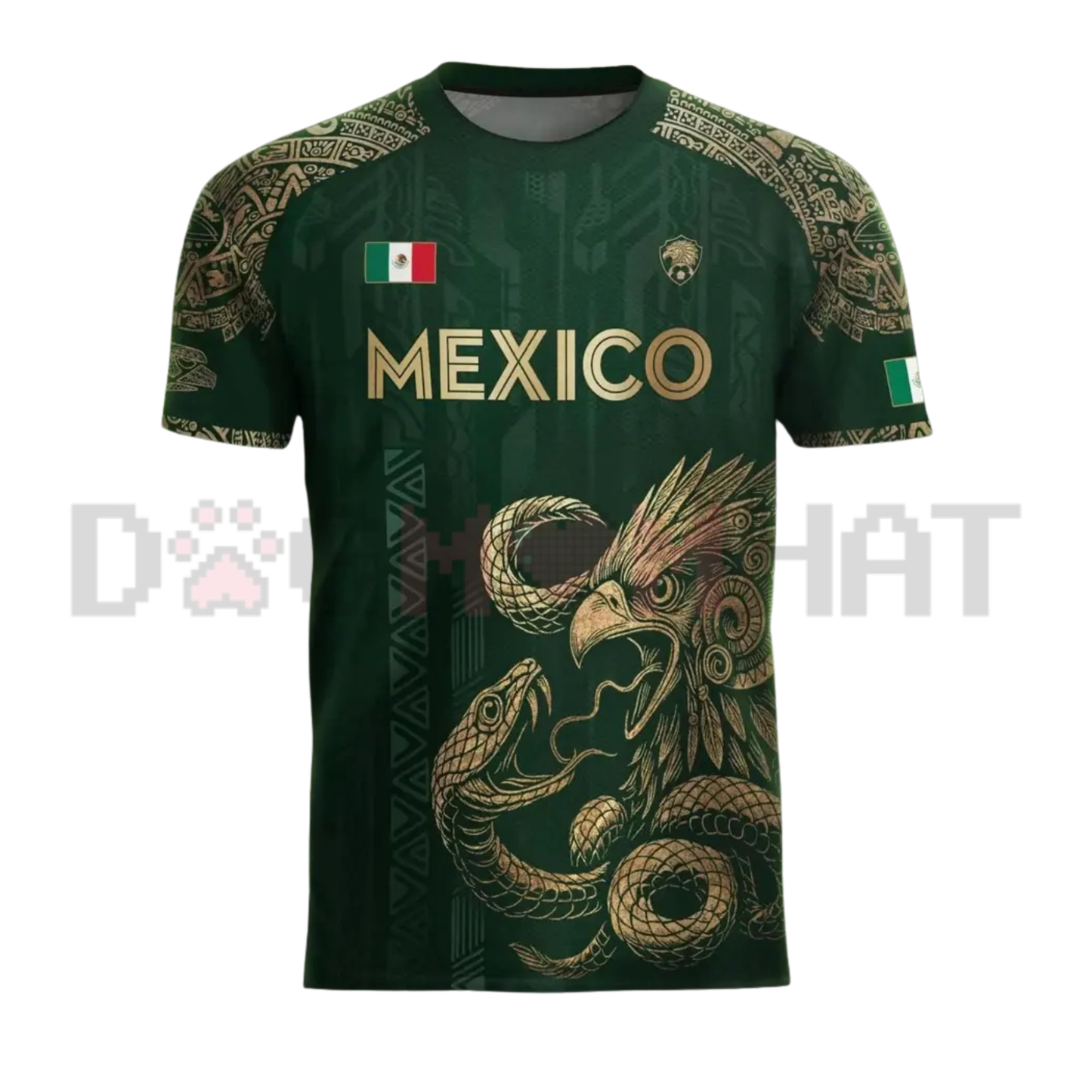 Mexico Aztec Eagle Heritage Soccer Jersey