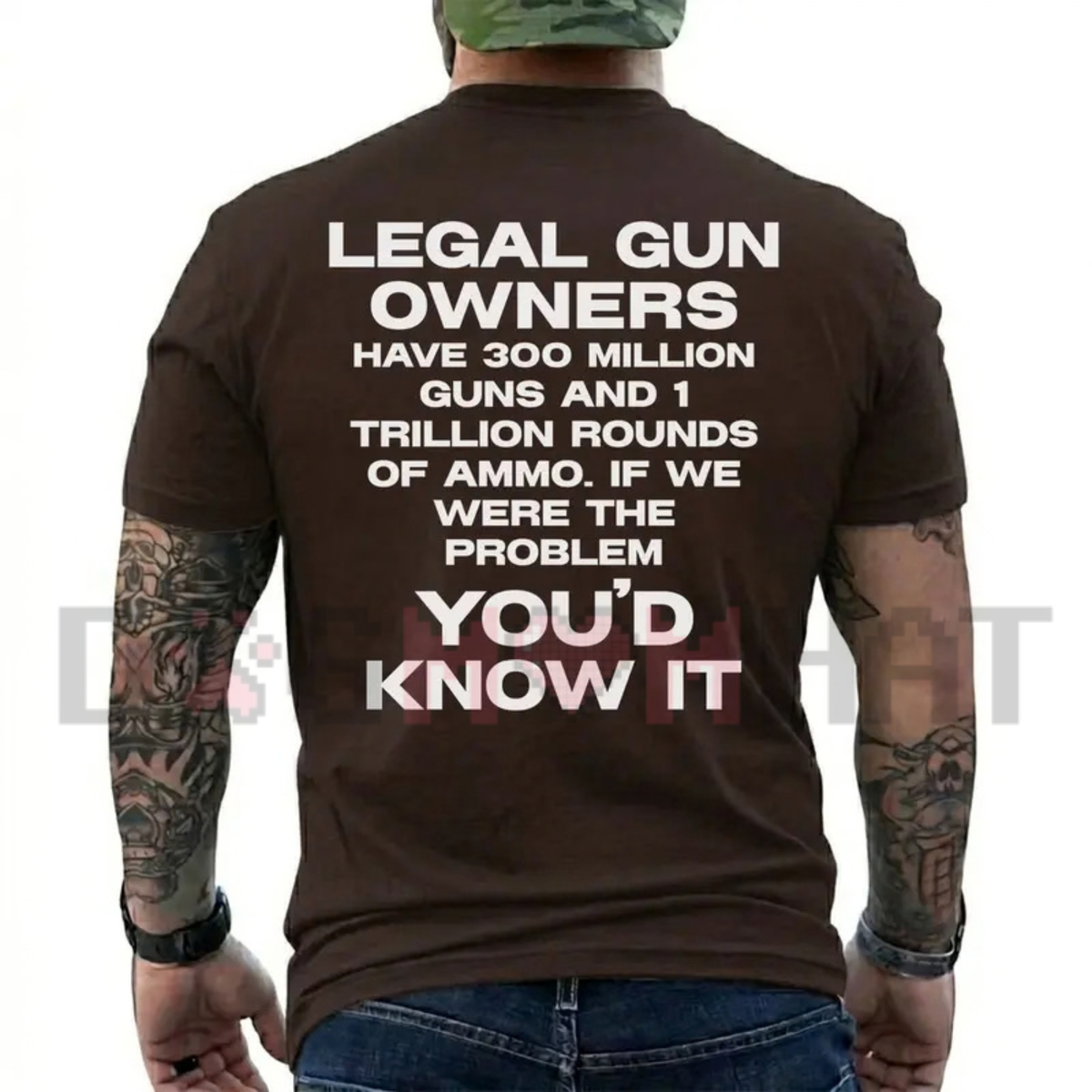 Legal Gun Owners 300 Million Guns Graphic T-Shirt