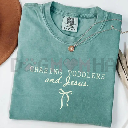 Groovy "Chasing Jesus & Toddlers" Shirt