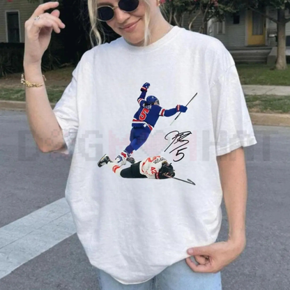 Megan Keller & Hilary Knight Vintage Hockey T-Shirt