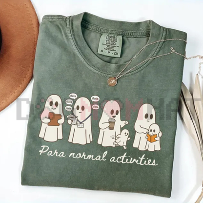 Paraprofessional Halloween Teacher T-Shirt - SpEd Para Routine Autumn Graphic Tee