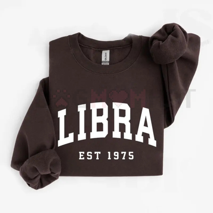 Custom Zodiac Sweatshirt with Est Year