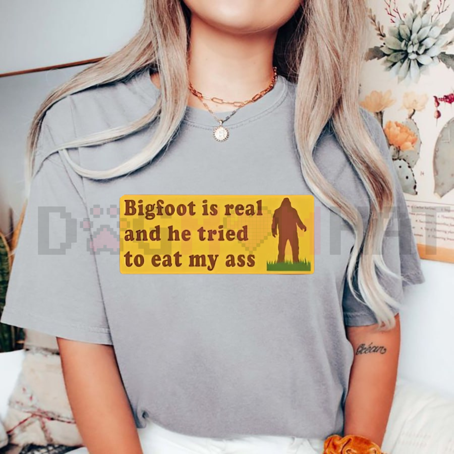 "Bigfoot Is Real" Funny Meme Shirt