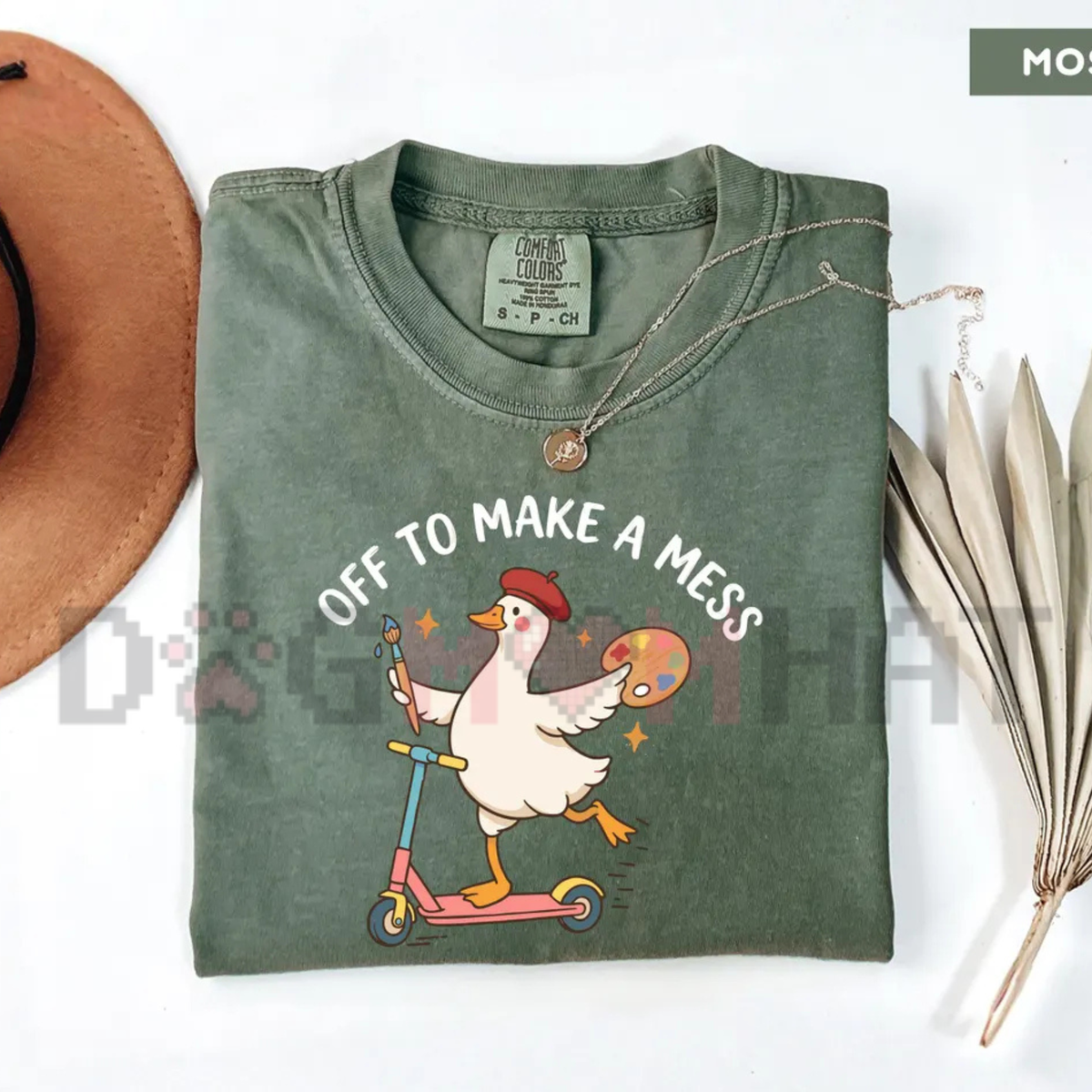 "Off To Make A Mess" Artist Goose Graphic T-Shirt