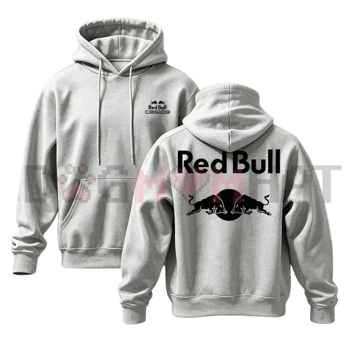 Racing Graphic Heavyweight Cotton Pullover Hoodie - Vintage Streetwear Back Print