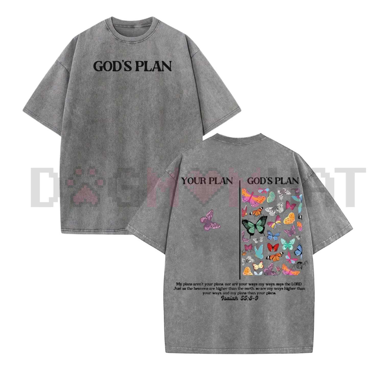 God's Plan Unisex Washed T-Shirt