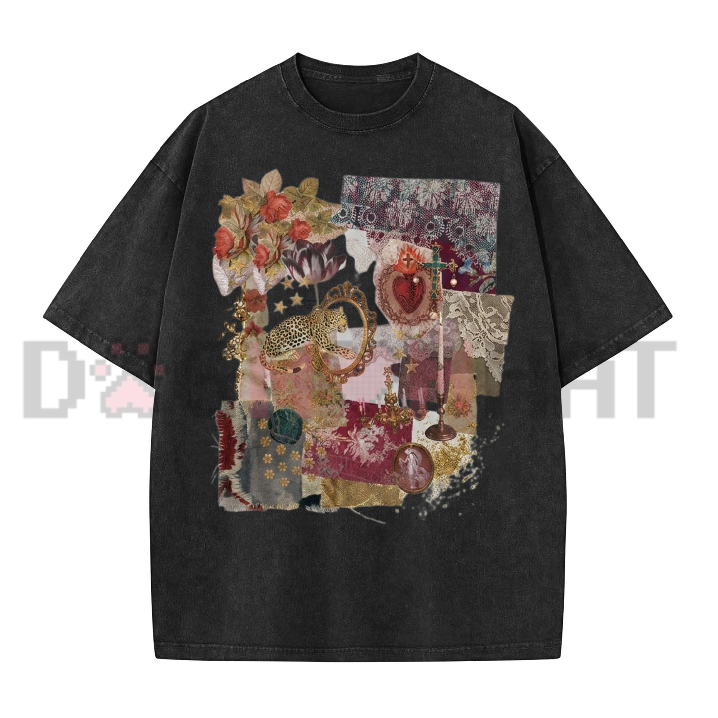 The Heirloom Vintage Acid Wash Graphic Tee - Retro Heritage Soft Cotton Unisex Streetwear Crewneck T-Shirt