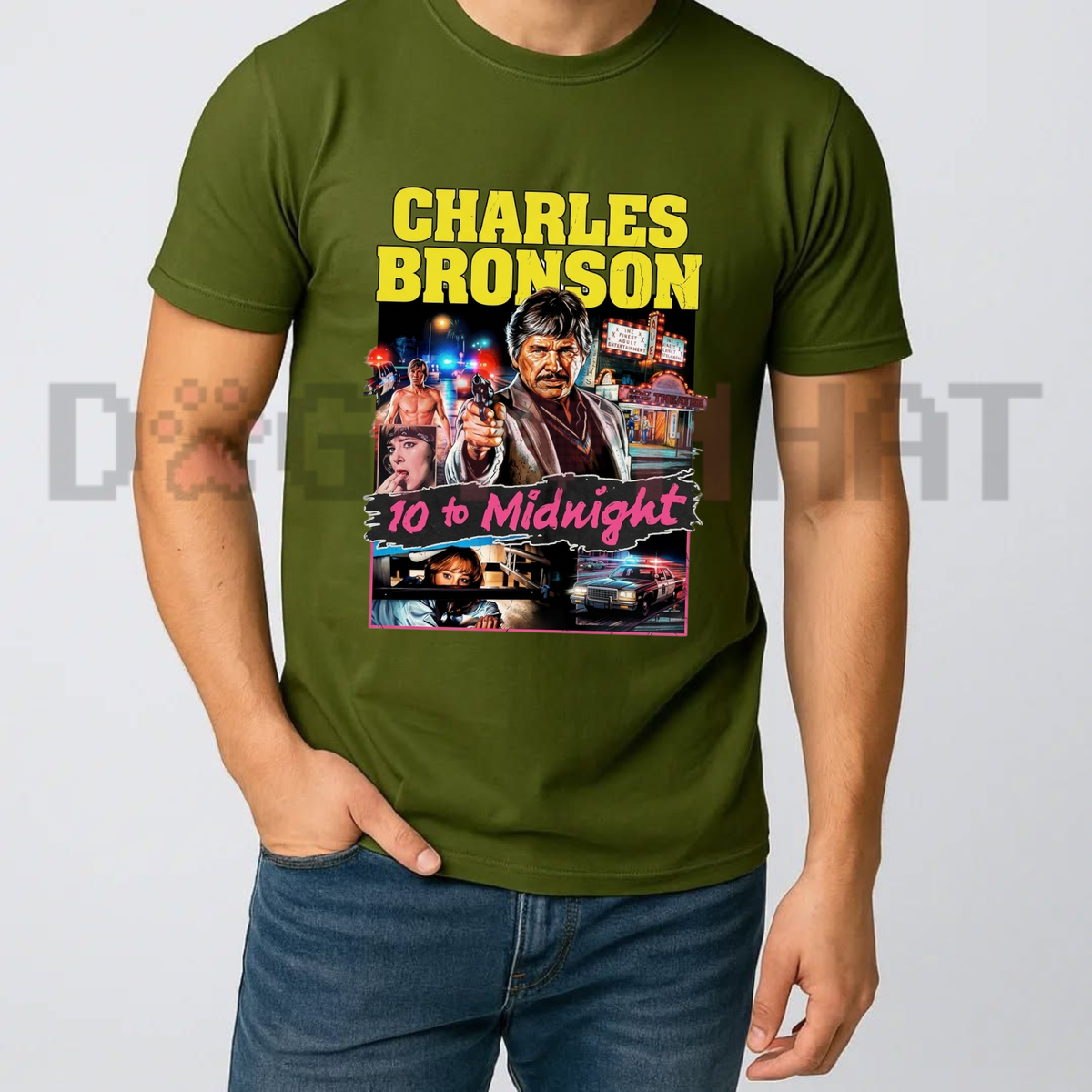 10 to Midnight 1983 Charles Bronson Vintage Action Movie T-Shirt