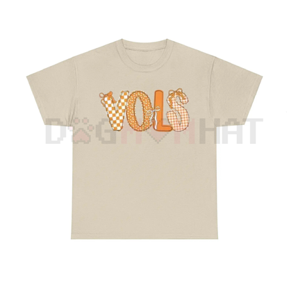 Game Day Spirit T-Shirt – Retro Checkerboard & Polka Dot Print Tee