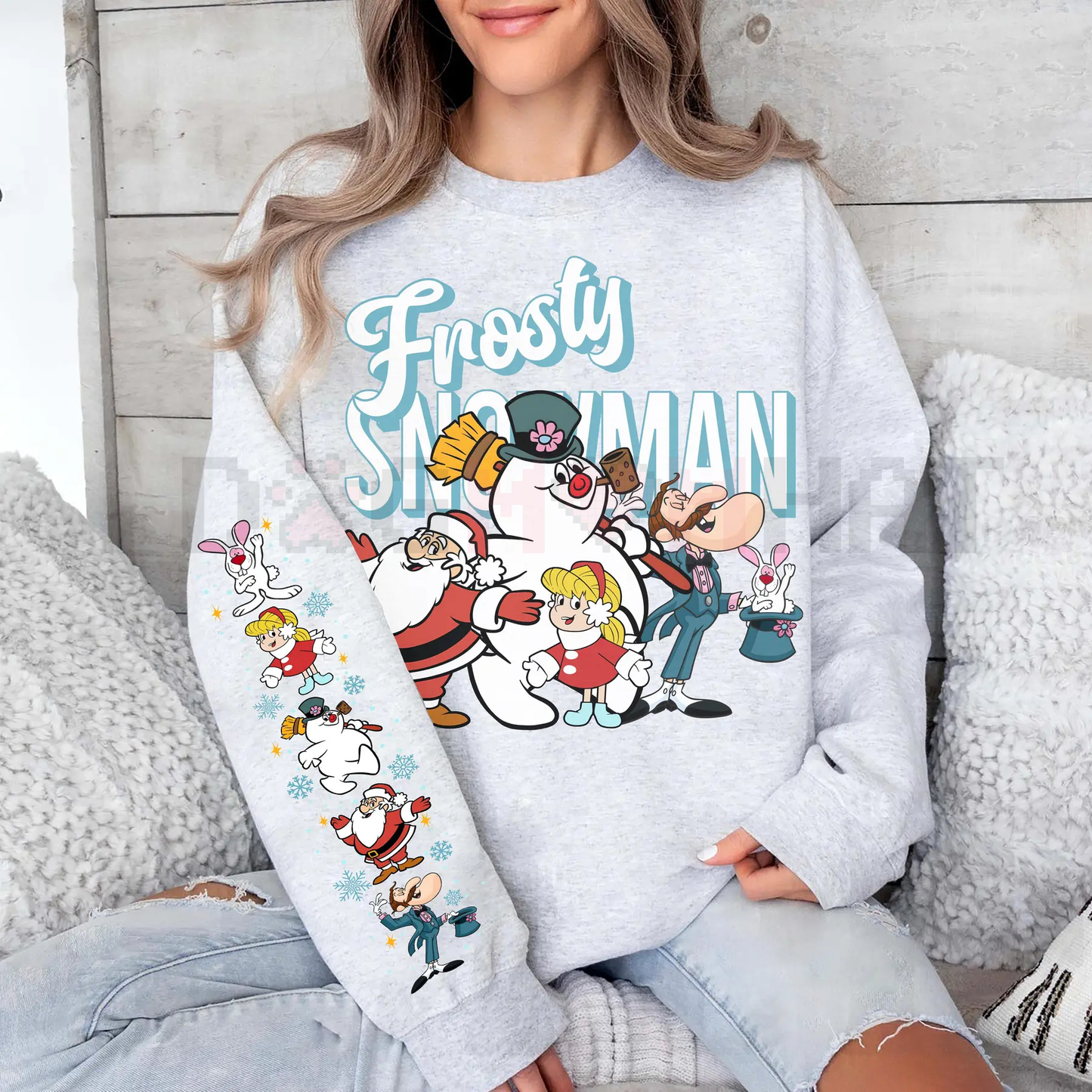 Vintage Frosty The Snowman Sweatshirt – Retro Holiday Cartoon Movie Pullover