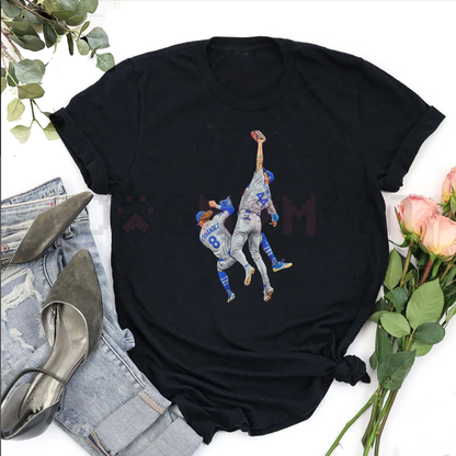 Vintage Baseball "The Catch" Graphic T-Shirt – Iconic Sports Fan Streetwear