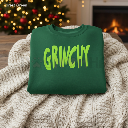 Cozy Grinchy Christmas Hater Pullover