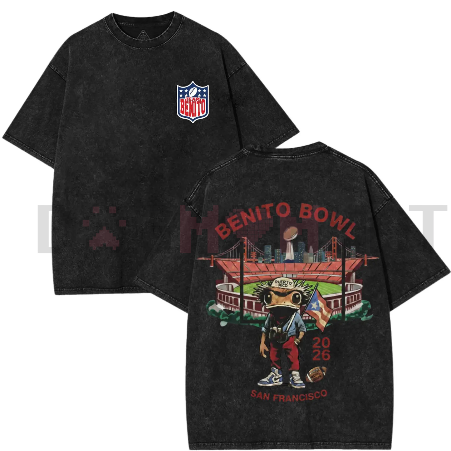 Benito Bowl 2026 Vintage Washed Graphic Tee