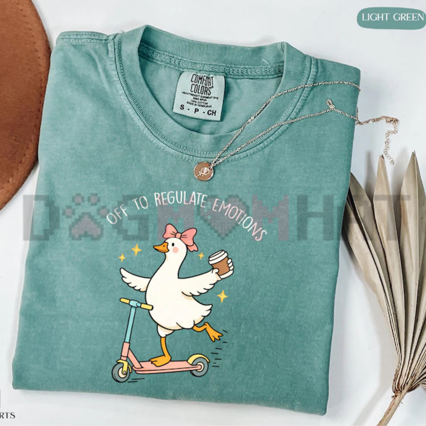 Off To Regulate Emotions Silly Goose Graphic Tee - Retro Soft Vintage Cotton Unisex Mental Health Therapist Counselor Teacher Gift T-Shirt