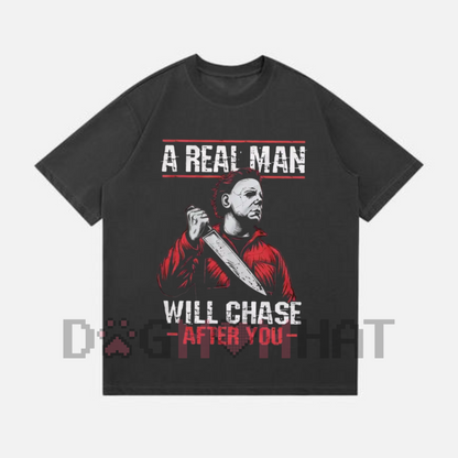 Men's Scary Halloween Shirt – Horror Movie Tee, Serial Killer T-shirt