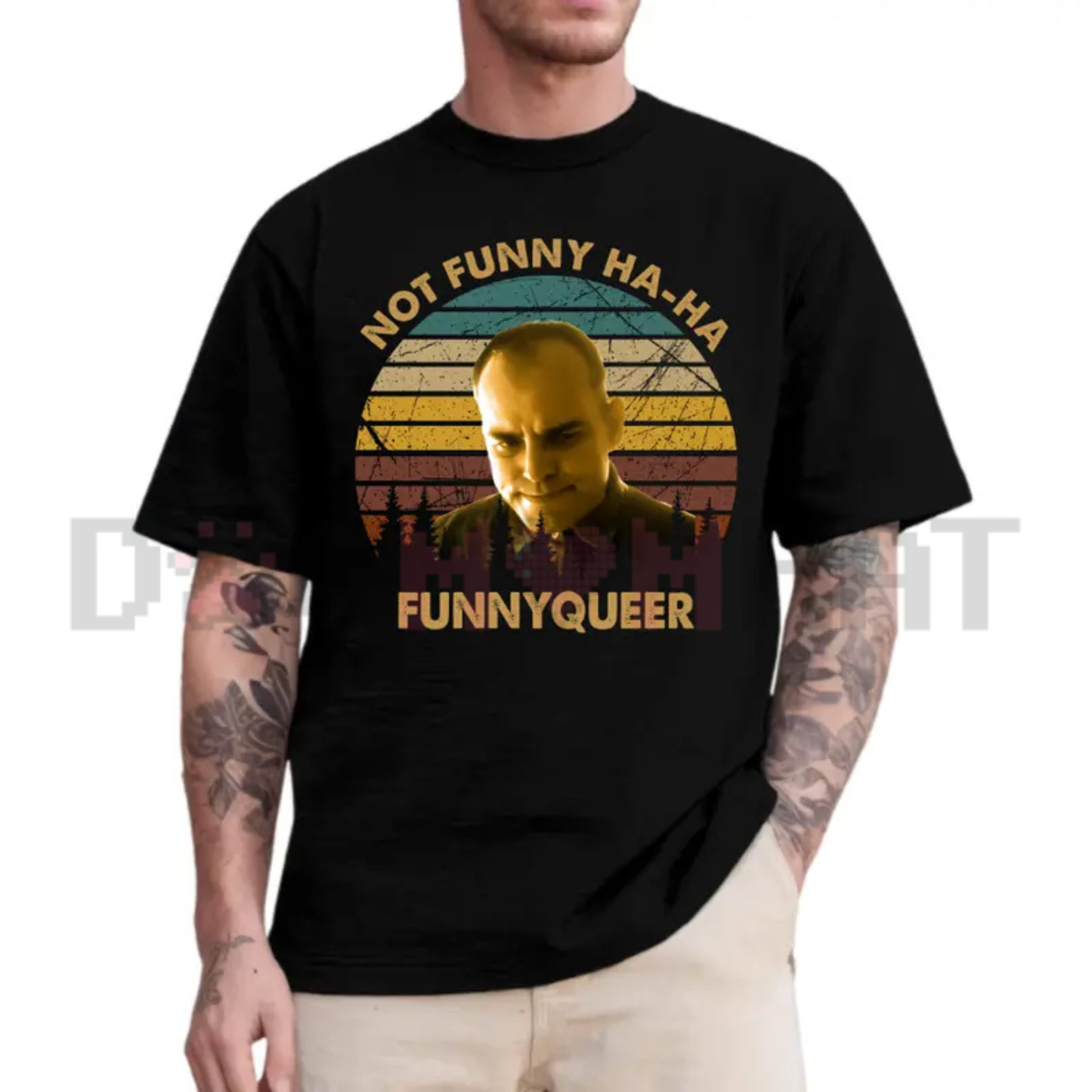 "No Funny Ha-Ha" Vintage Movie Quote Tee