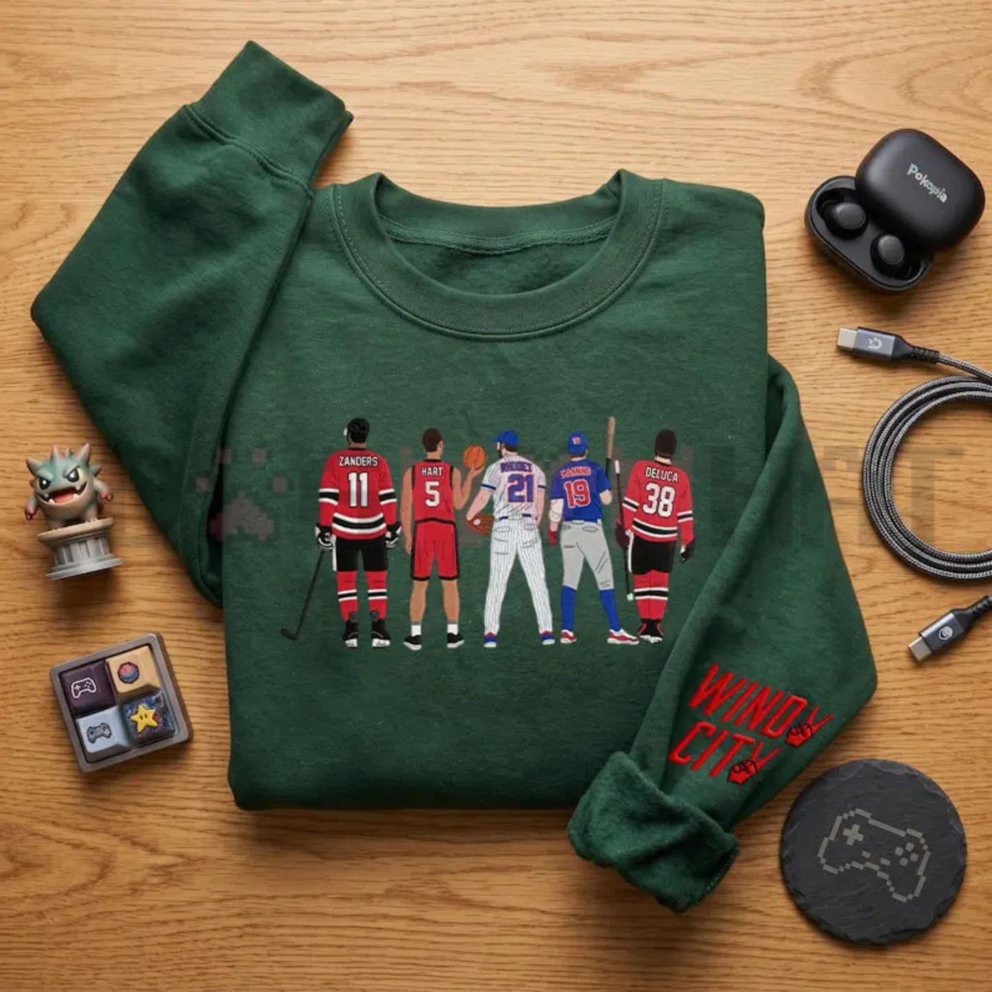 Windy City Embroidered Sweatshirt – Heavyweight Hockey Romance Bookish Pullover