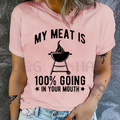 Funny Innuendo BBQ Master T-Shirt – Unisex Grilling Humor Tee