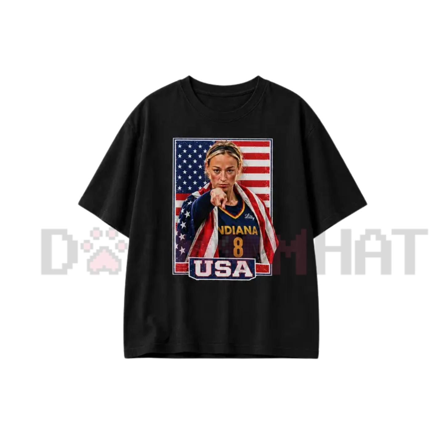 Sophie Cunningham USA Pride Graphic Tee - Patriotic Basketball Fan Shirt