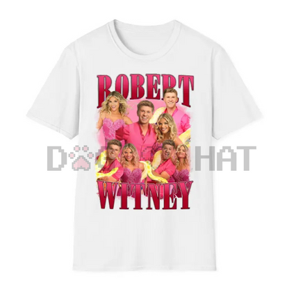 "Stars on Stage" Pink Dance Tee – Retro Dance Tour Style Fan Shirt