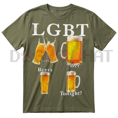 Lets Get Beer Tonight Funny Acronym T-Shirt