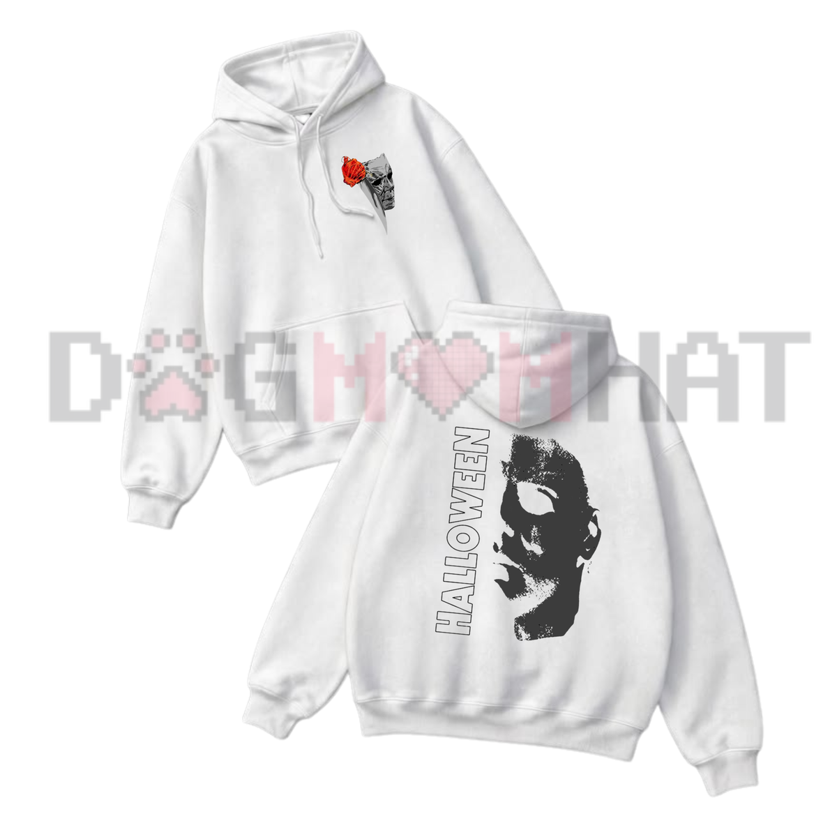 Vintage Horror Icon Halloween Graphic Hoodie