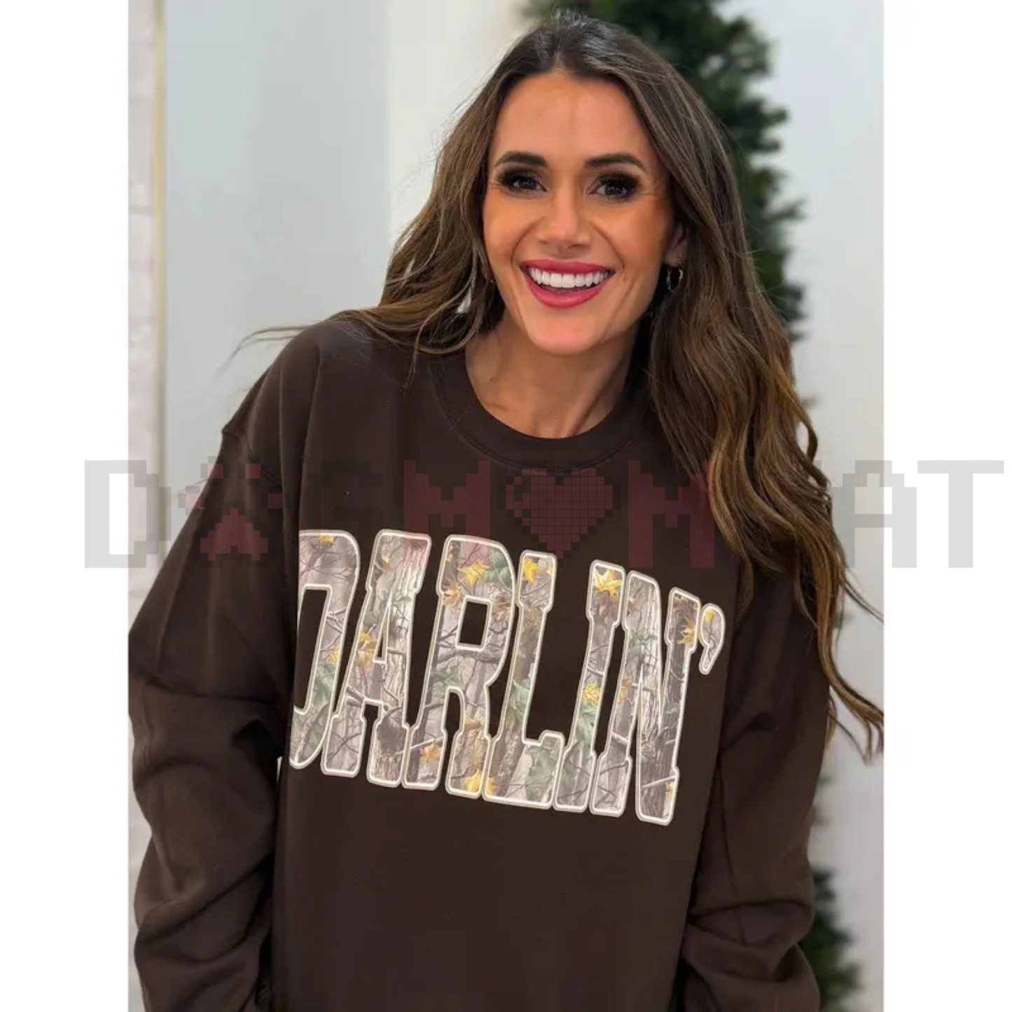 "Western Darlin" Retro Camo Sweatshirt