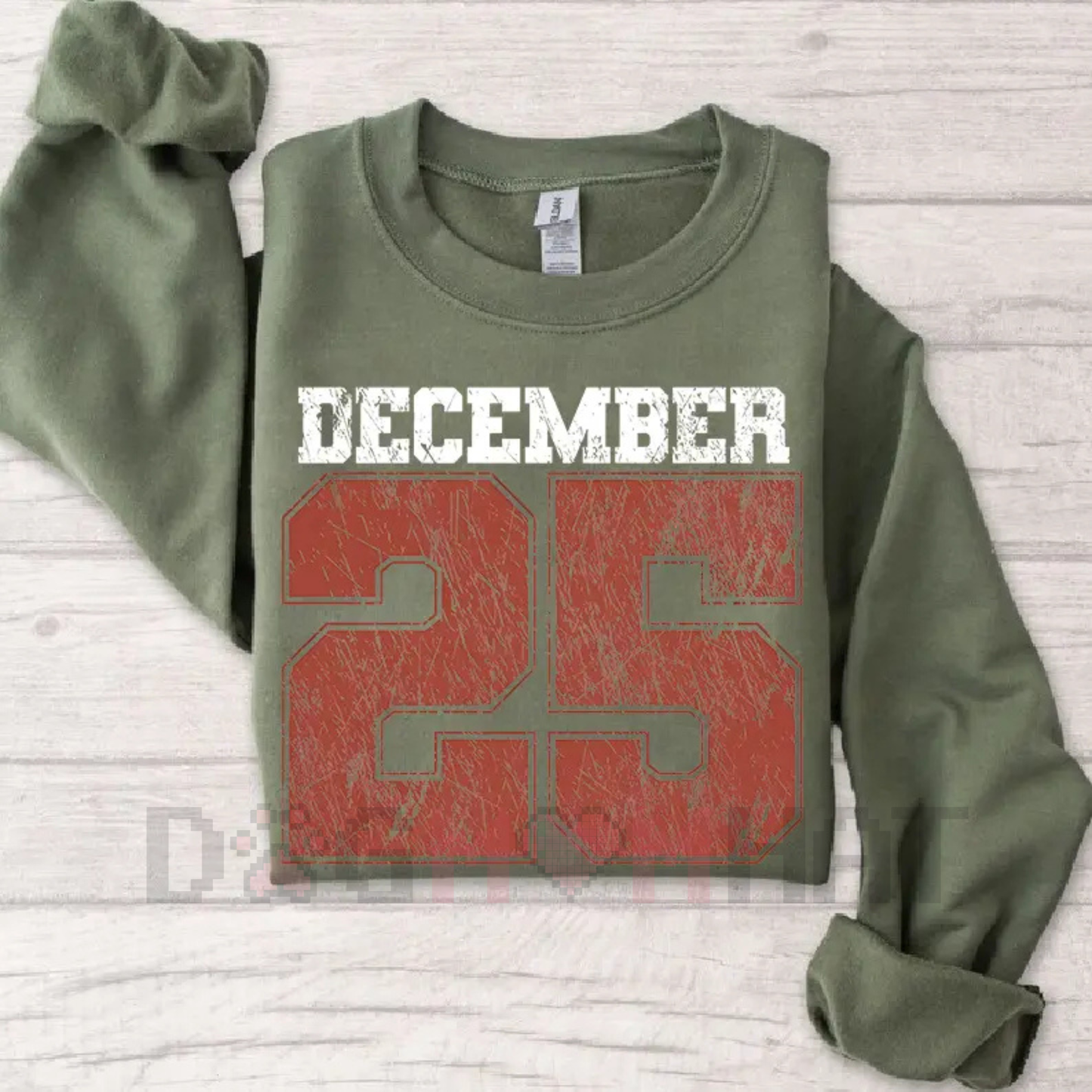 Retro December 25th Christmas Crewneck Sweatshirt – Cozy Holiday Winter Sweater Gift
