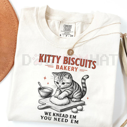 Funny Sourdough Cat Comfort Colors® Meme Tee