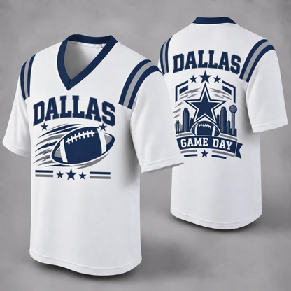 "32 City Football Fan Jersey Style" Athletic Graphic T-Shirt