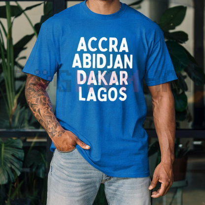 West Africa Map & Heritage Unisex Graphic T-Shirt