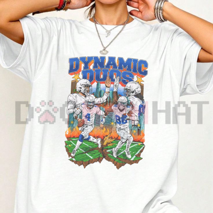 Dak Prescott & CeeDee Lamb Dallas Football Graphic T-Shirt