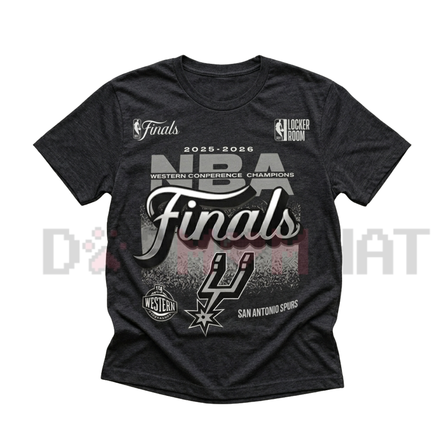 Spurs Fanatics 2026 Western Conference Champions Locker Room T-Shirt