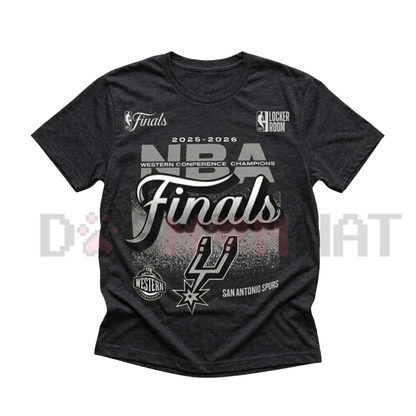Spurs Fanatics 2026 Western Conference Champions Locker Room T-Shirt
