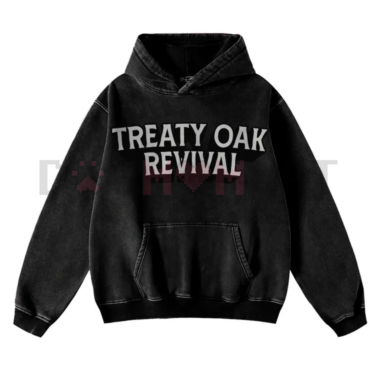 Retro Treaty Oak Revival Western Hoodie