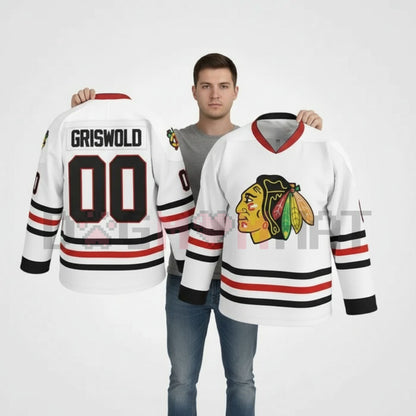 National Lampoon's Clark Griswold Hockey Jersey – Funny Christmas Vacation Fan Gag Gift