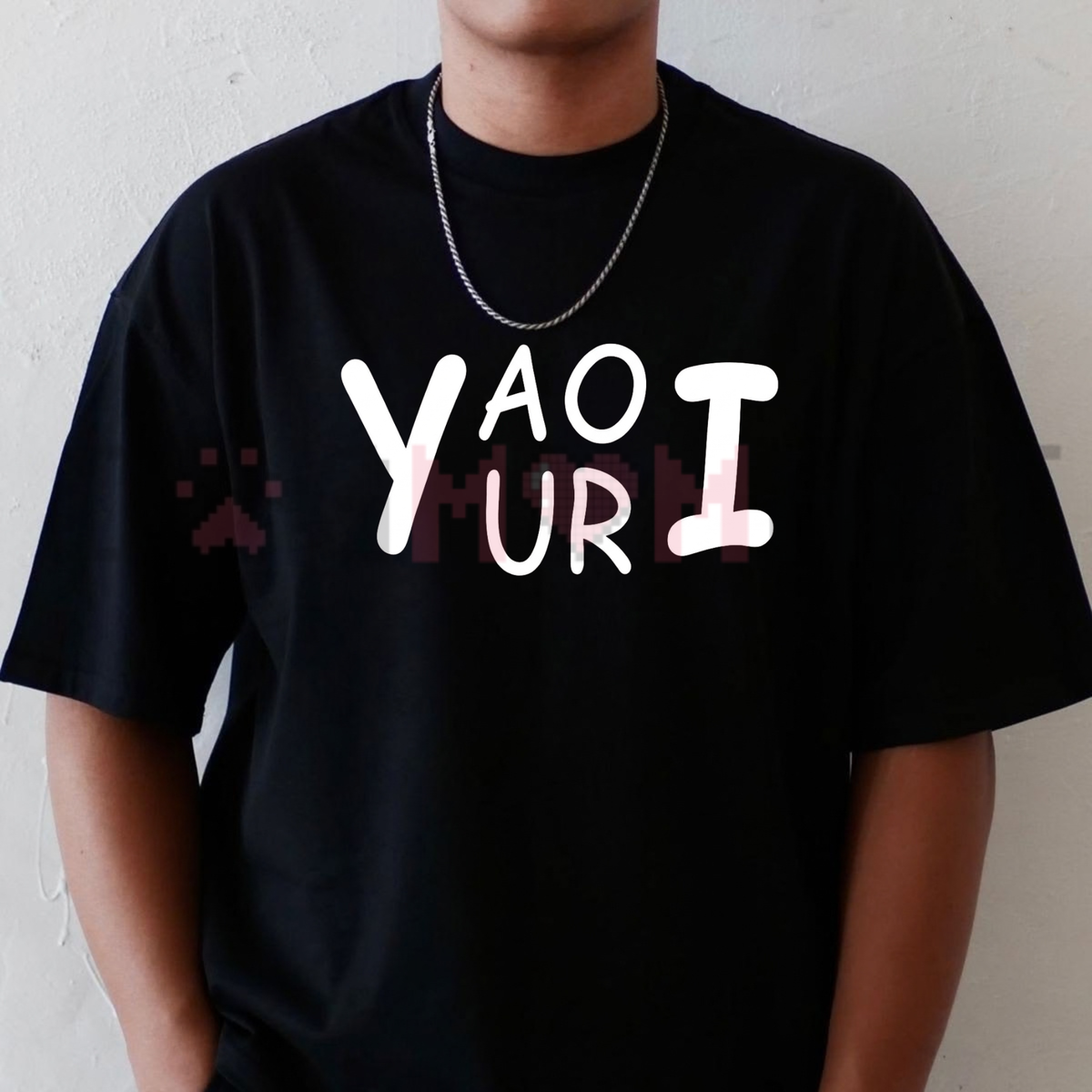 Subculture Script Statement Tee – Yaoi Yuri Bold Handwritten Back Print Shirt