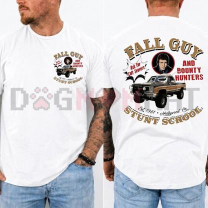 "The Fall Guy Vintage Stuntman" Retro Action Graphic T-Shirt