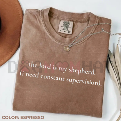 "I Need Constant Supervision" T-Shirt – Comfort Colors Christian Humor Tee
