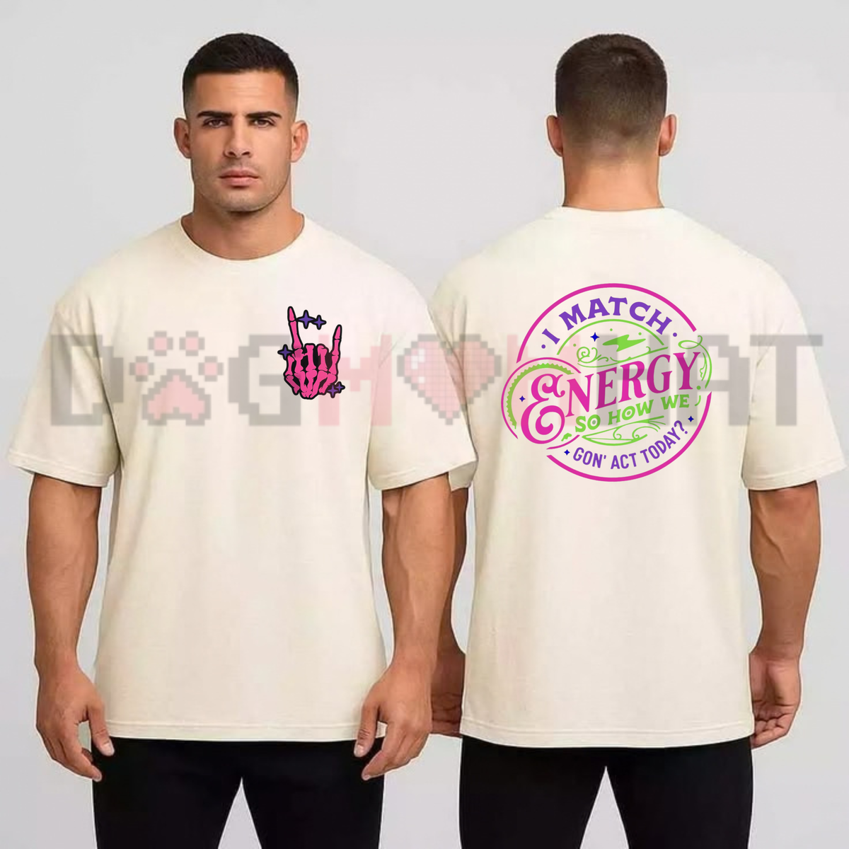 Gothic Grunge Emo Skeleton Hand Graphic Shirt