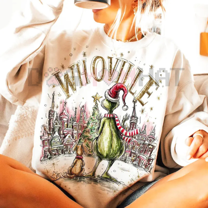 Retro Grinchmas Christmas Shirt – Vintage Holiday Movie Sweatshirt