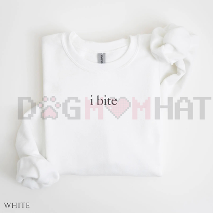 "I Bite" Sarcastic Jumper – Unhinged Meme Sweater