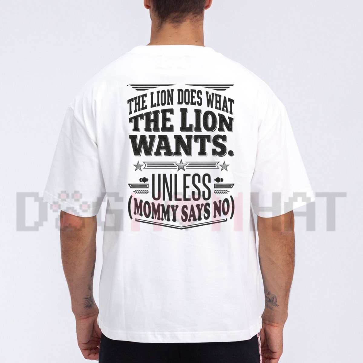Funny Dad Lion Retro Sarcastic T-Shirt – Lion Wants Unless Mommy Says No