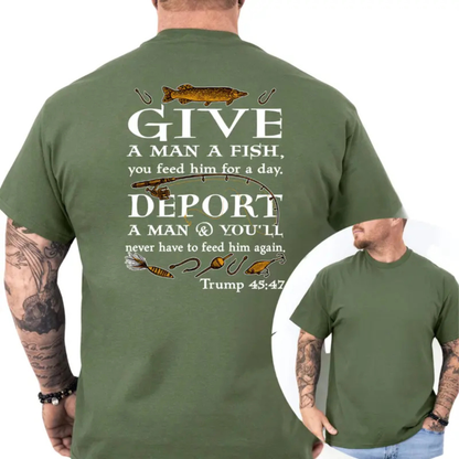 "Deport A Man" Political Satire T-Shirt