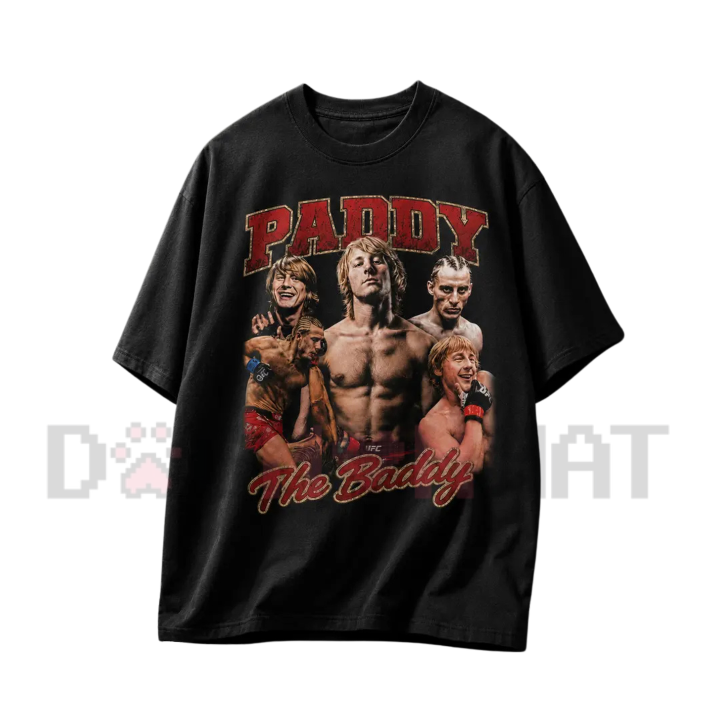 Liverpool Brawler Combat Vintage Wash Tee - Paddy The Baddy UFC Graphic Men's Cotton Fighter Shirt