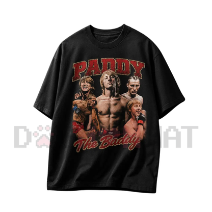 Liverpool Brawler Combat Vintage Wash Tee - Paddy The Baddy UFC Graphic Men's Cotton Fighter Shirt