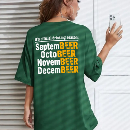 Parke Horizon Tee – "Drinking Season" Funny Craft Beer Graphic T-Shirt