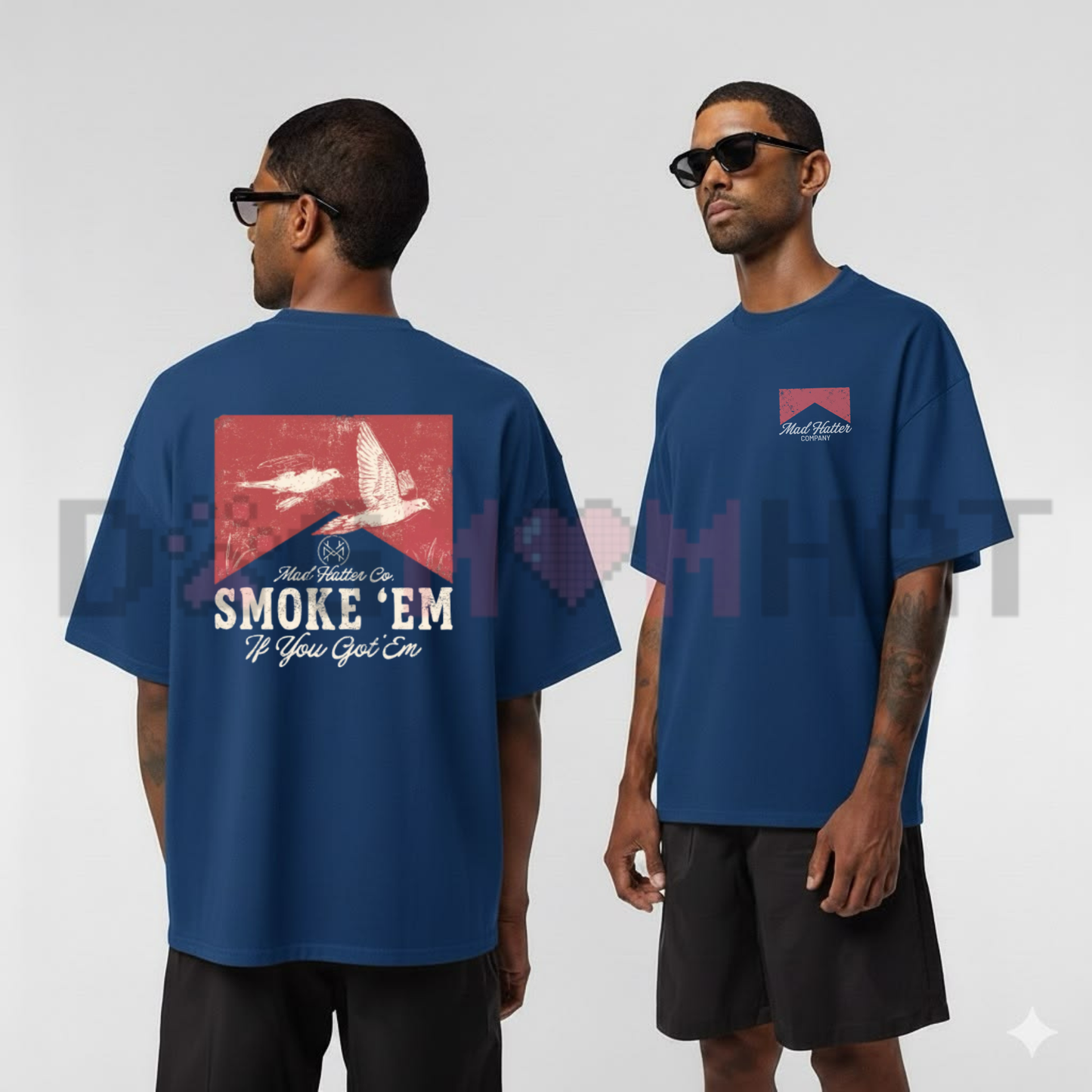 Smoke Em Retro Racing Graphic Tee - Vintage Automotive Biker Cotton Unisex T-Shirt