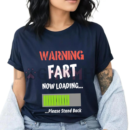 Men's Black "Fart Now Loading" Graphic T-Shirt – Funny Slogan Tee